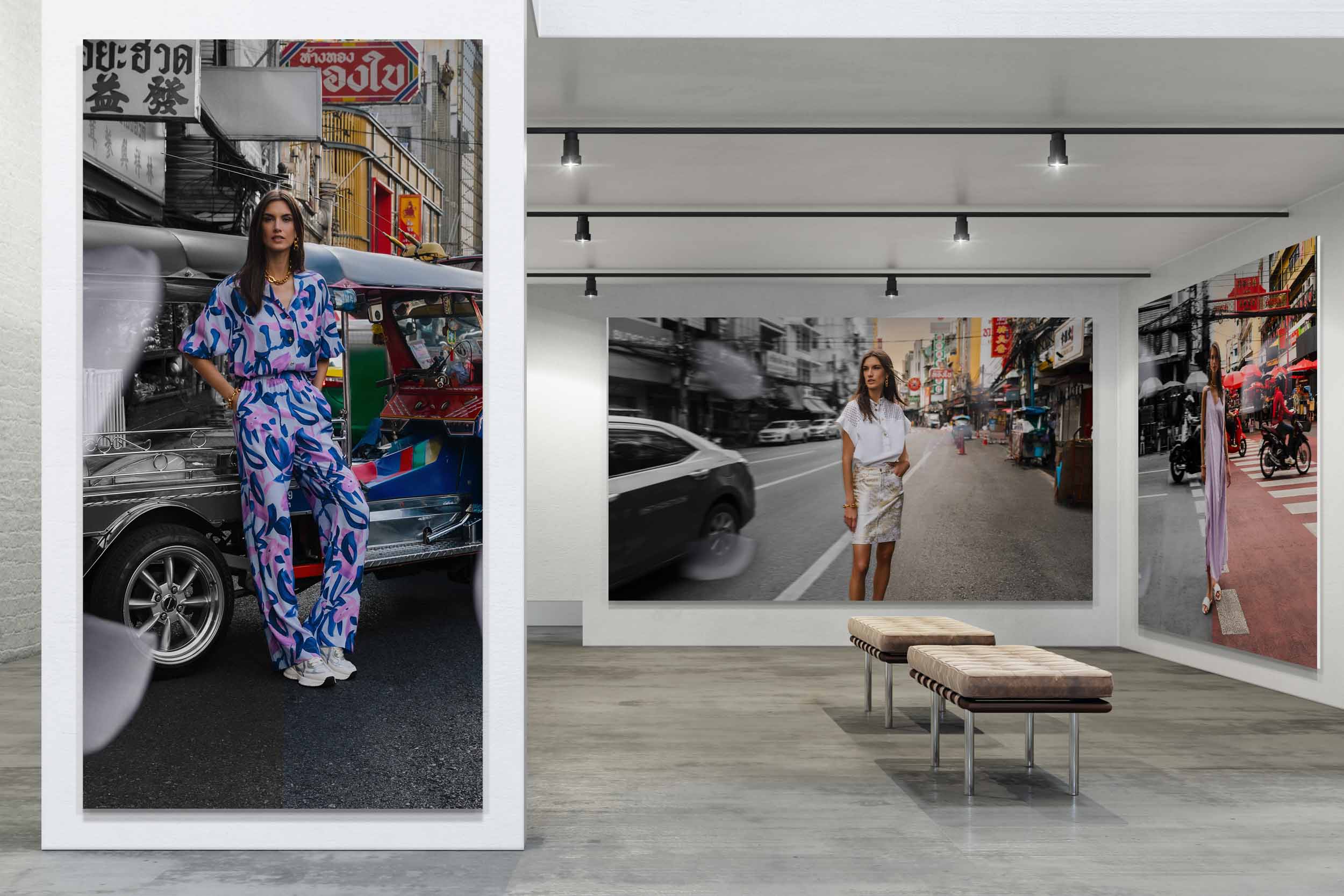 Escada Sport Retail Fashion in an Art Gallery